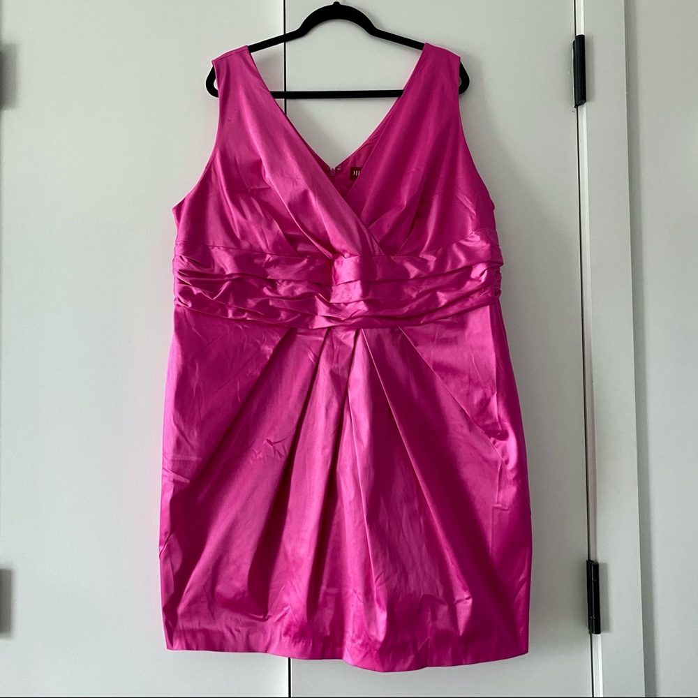 Merona Target Hot Pink Satin Prom Party Dress 24W